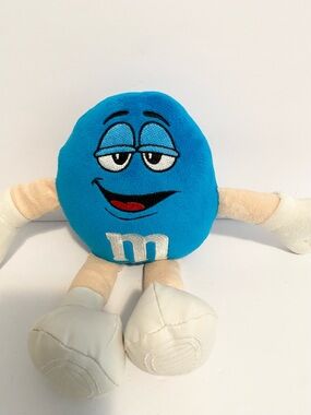 M&M Blue Plush Toy Chocolate Candy Stuffed Animal m&m